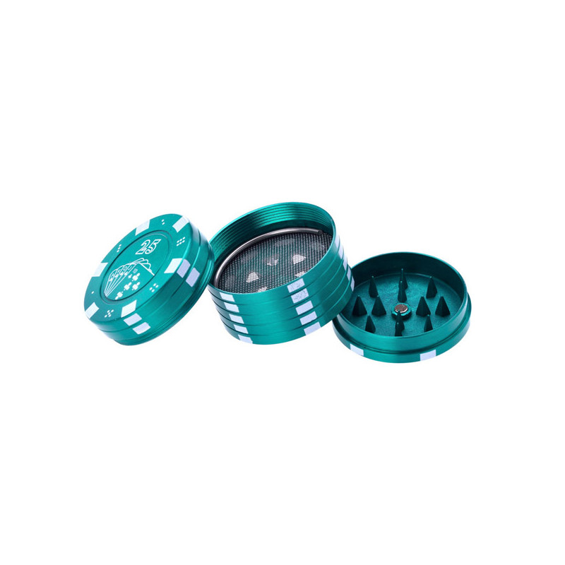 Grinder Pollinator Métal Ficha Casino - 42 mm Grinder Pollinator Métal Ficha Casino - 42 mm