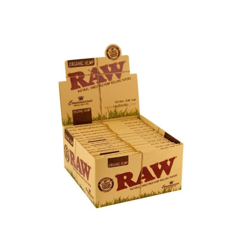 Livre Raw Organic King Size Slim & Tips Connoisseur - 24 livres Livre Raw Organic King Size Slim & Tips Connoisseur - 24 livres