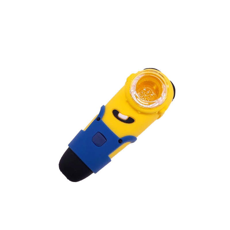 Pipe en Silicone & Bol en Verre Mini -10 cm Pipe en Silicone & Bol en Verre Mini -10 cm