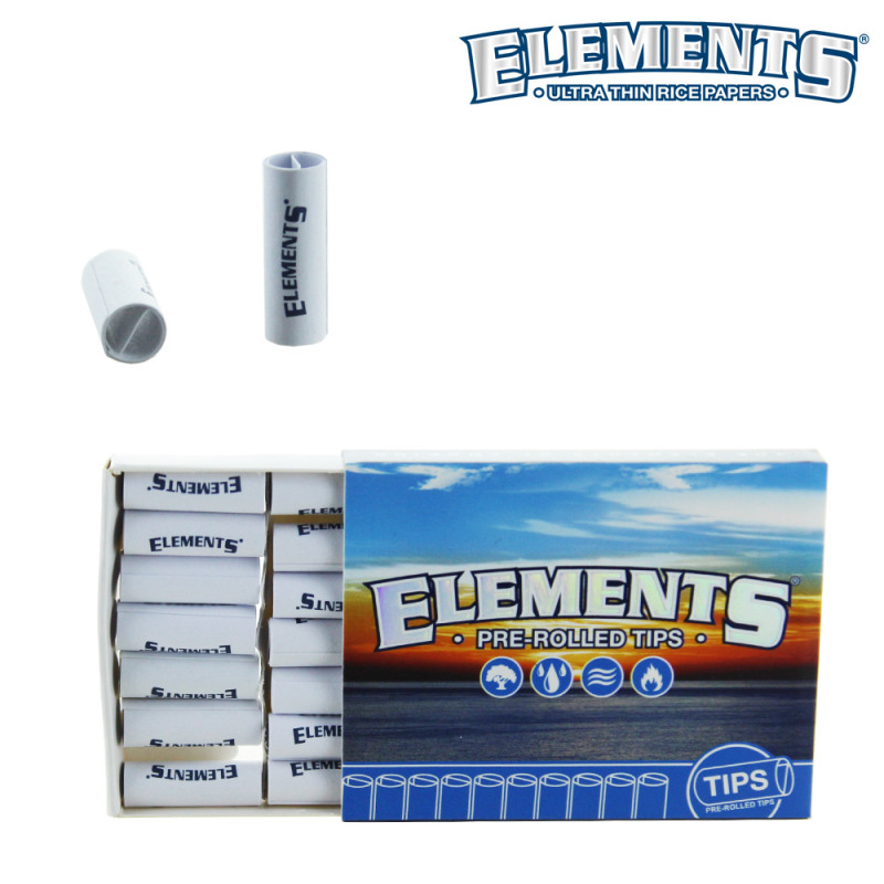 Filtre Carton pré-roulés Elements - Blanc Filtre Carton pré-roulés Elements - Blanc