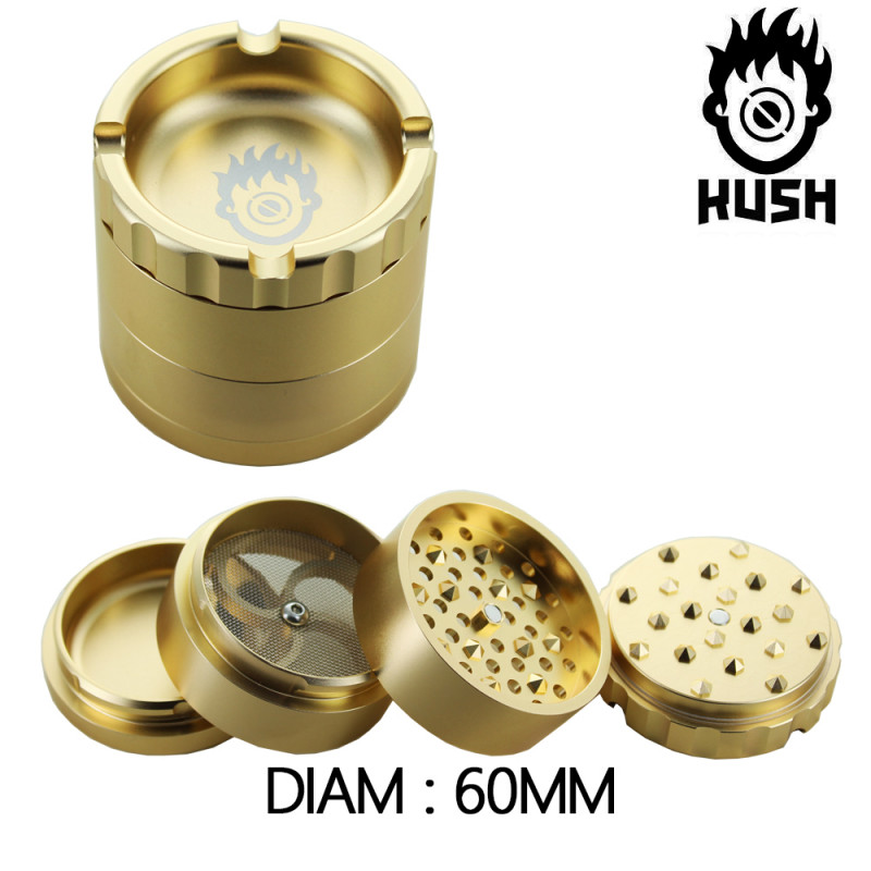 Grinder Alu Kush Or - Fortress - 60mm Grinder Alu Kush Or - Fortress - 60mm