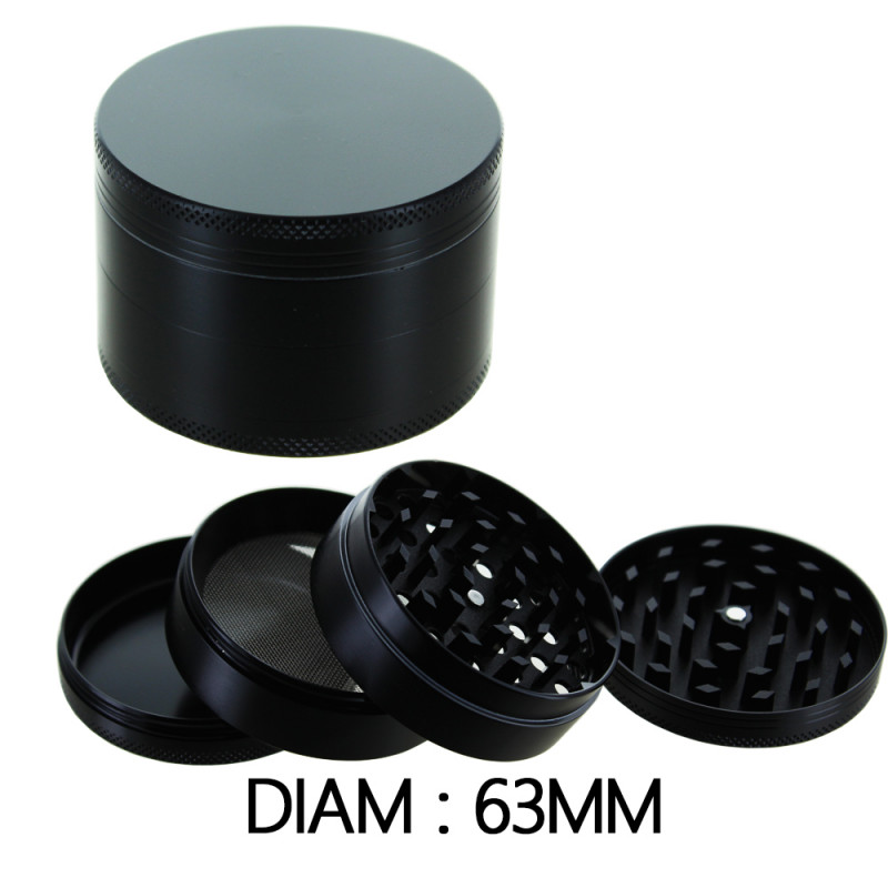 Grinder Alu Noir - 63mm Grinder Alu Noir - 63mm
