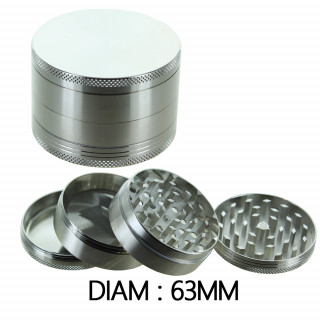 Grinder Alu - Argent - 63mm