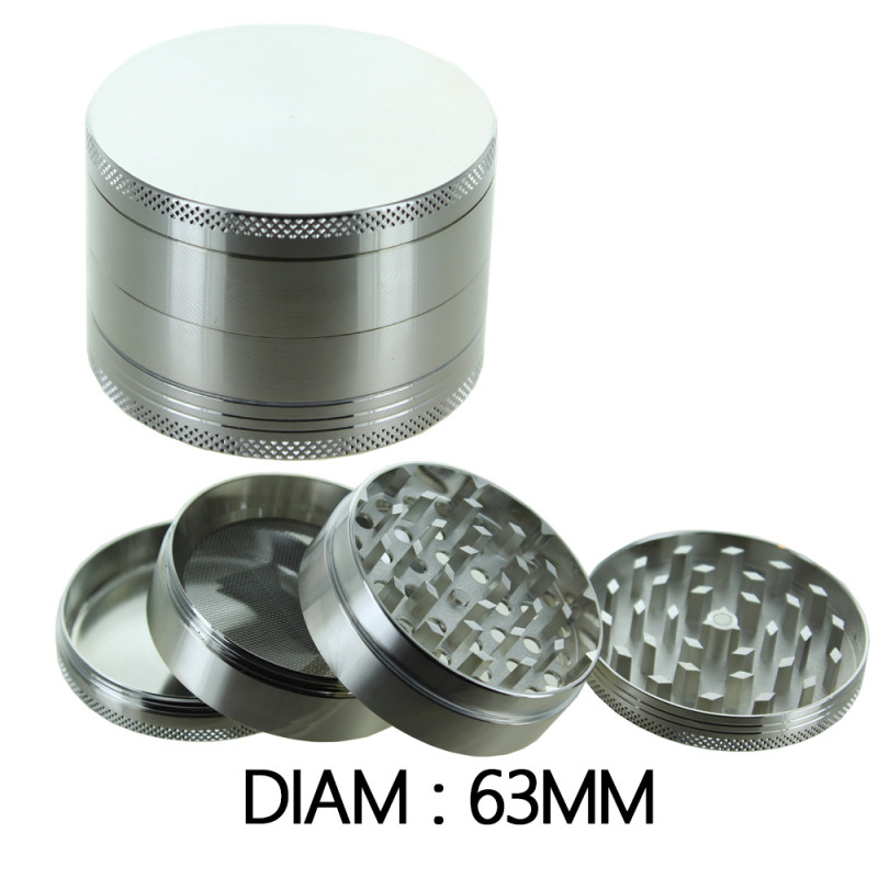 Grinder Alu - Argent - 63mm Grinder Alu - Argent - 63mm