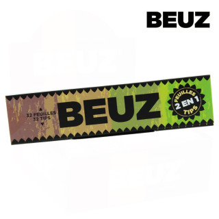 Feuille Slim Beuz - Brown + Tips (24 Carnets) | ROOTS-SEEDS.FR