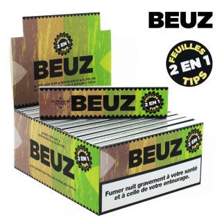 Feuille Slim Beuz - Brown + Tips (24 Carnets)