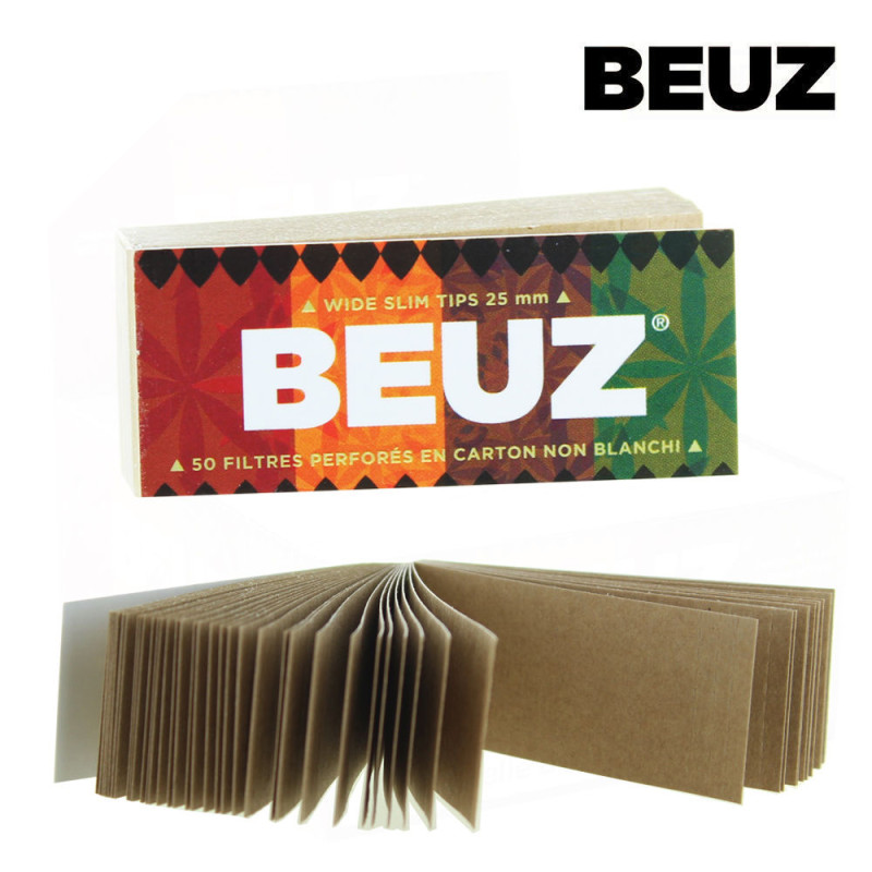 Filtre Carton Beuz - Brown Wide (40 carnets/boite)