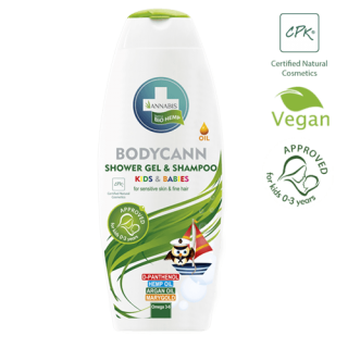 Bodycann annabis gel douche enfants 250 ml
