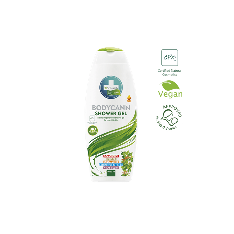 Bodycann annabis gel douche naturel 250 ml