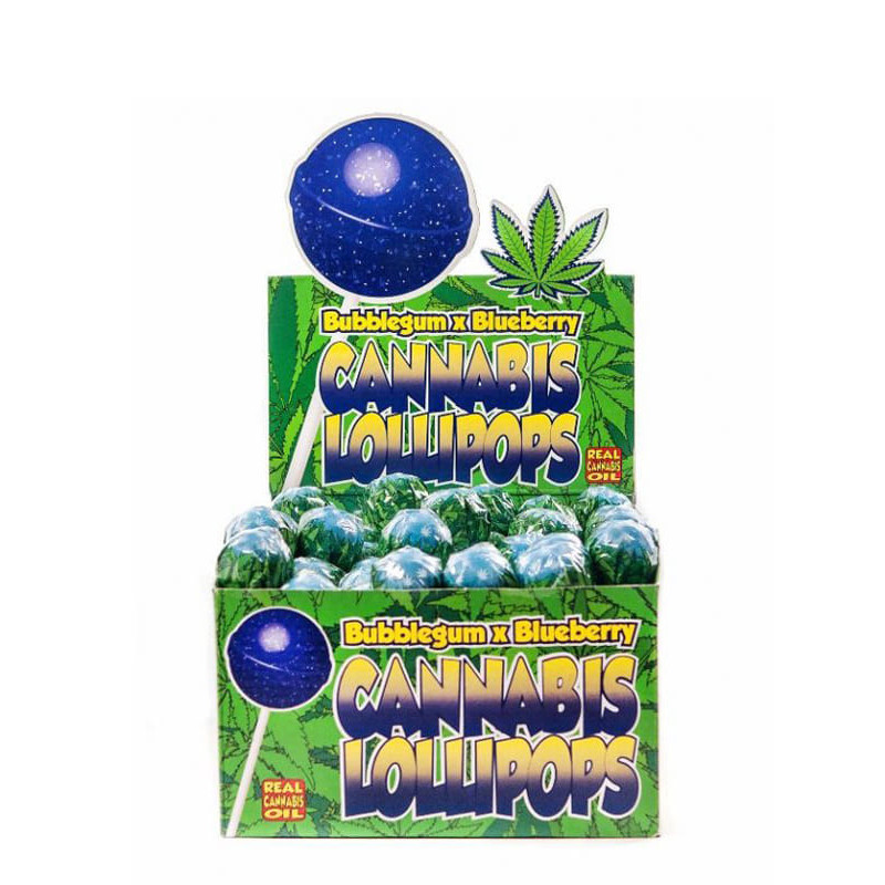 Sucettes Lollipops Blueberry haze à l'unité Sucettes Lollipops Blueberry haze à l'unité