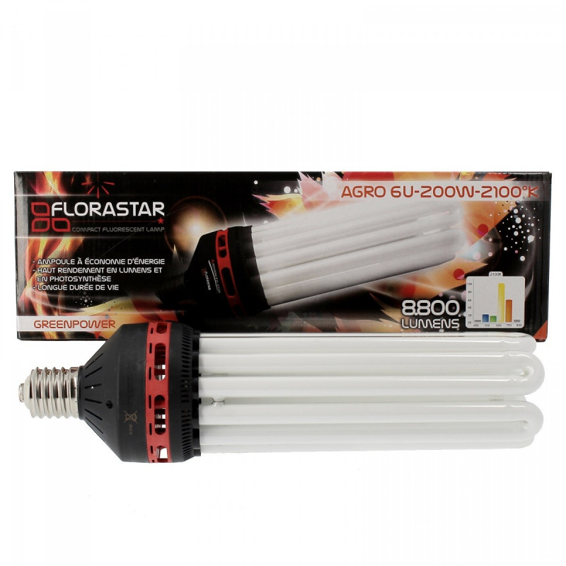 Lampe CFL 200W Floraison Florastar 2100K Lampe CFL 200W Floraison Florastar 2100K