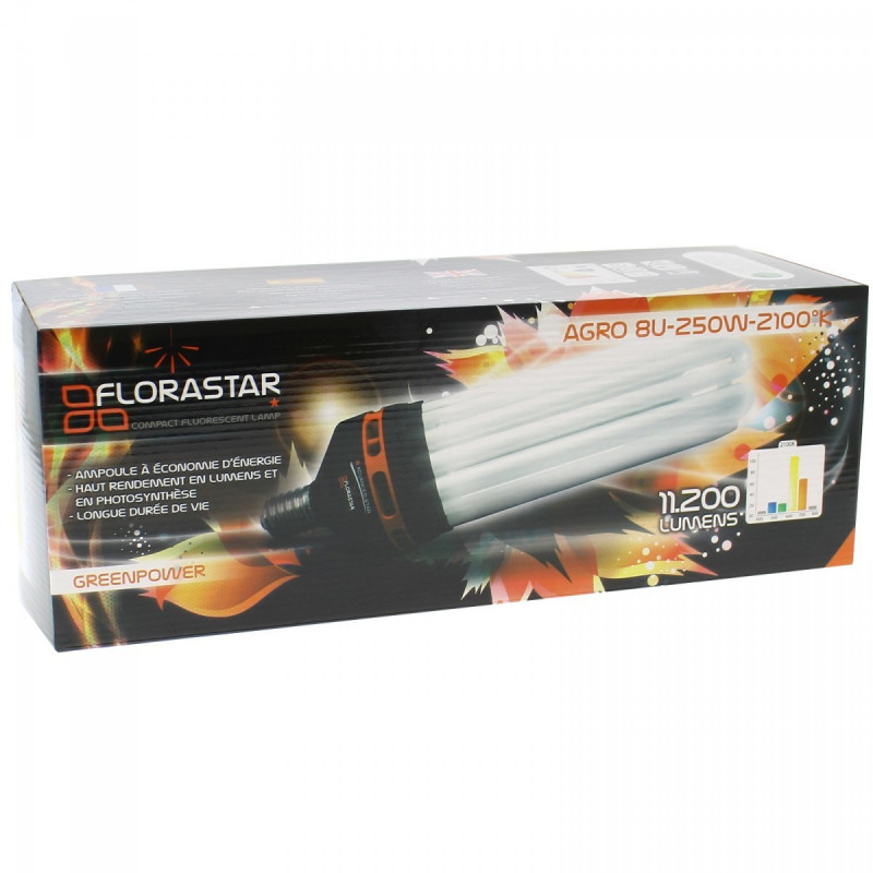 Lampe CFL 250W Floraison Florastar - 2100K° Lampe CFL 250W Floraison Florastar - 2100K°