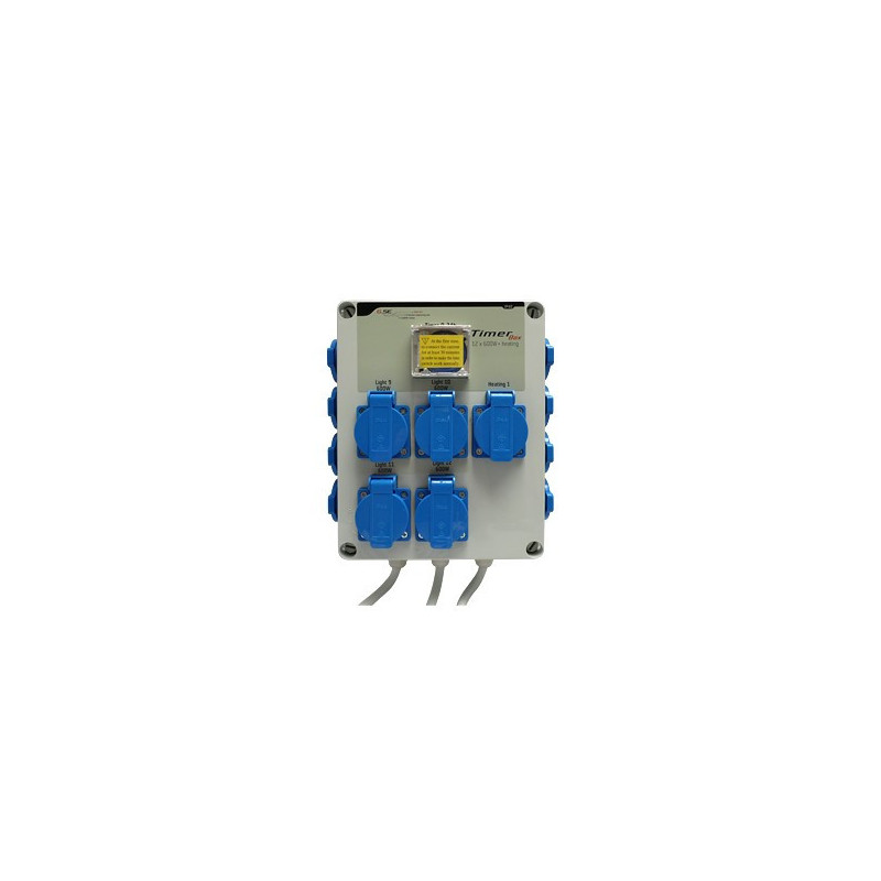 Timer Box 12 X 600W + chauffage - IP20 Timer Grasslin GSE Timer Box 12 X 600W + chauffage - IP20 Timer Grasslin GSE
