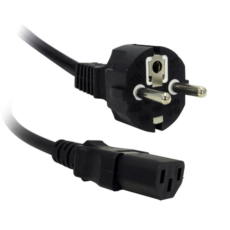Câble IEC femelle C13 + Terre - 3x1.5mm - 1.50 mètres - noir Câble IEC femelle C13 + Terre - 3x1.5mm - 1.50 mètres - noir