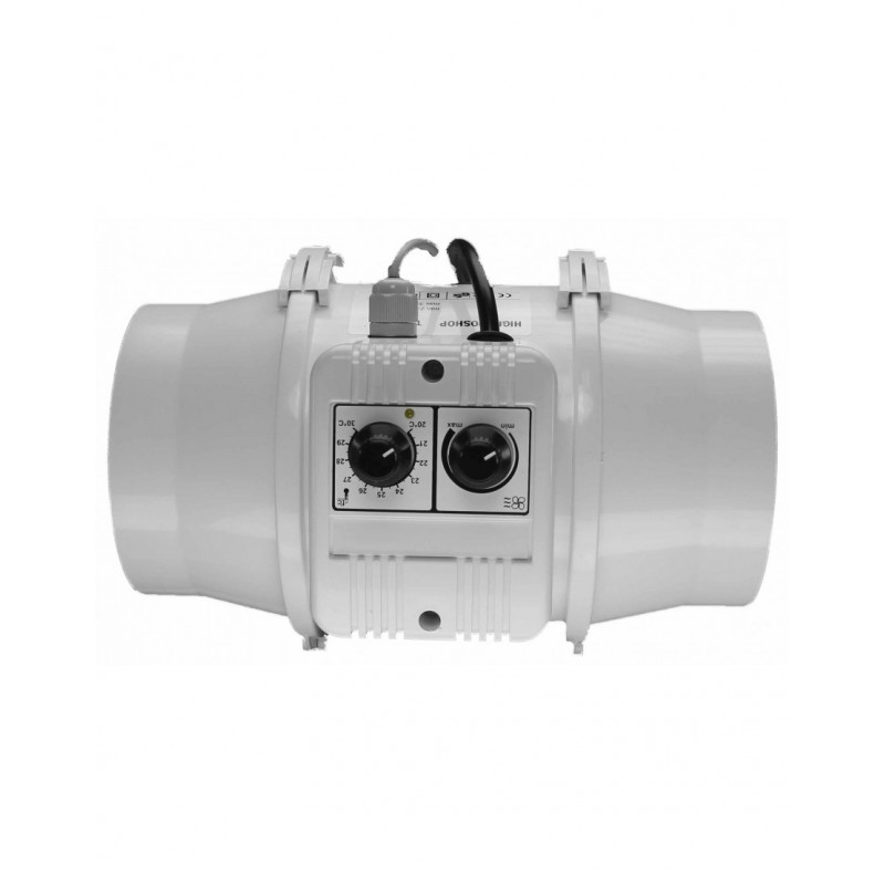 Extracteur TT-UN - Ø125 mm 280m3/H - Thermostat et variateur Extracteur TT-UN - Ø125 mm 280m3/H - Thermostat et variateur