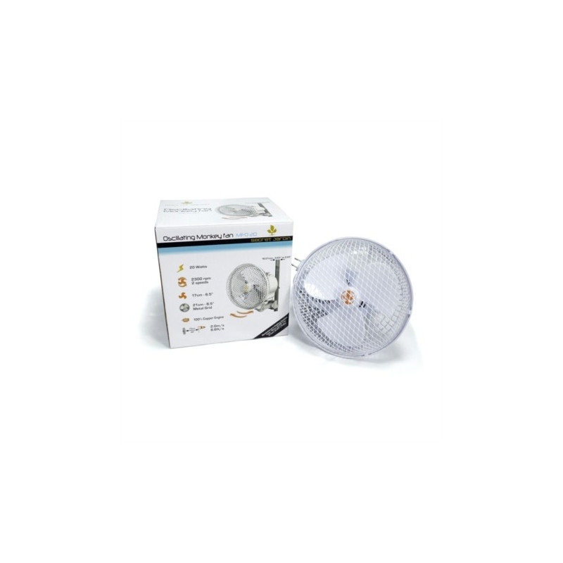 Ventilateur Monkey Fan 20W oscillant - 2 vitesses