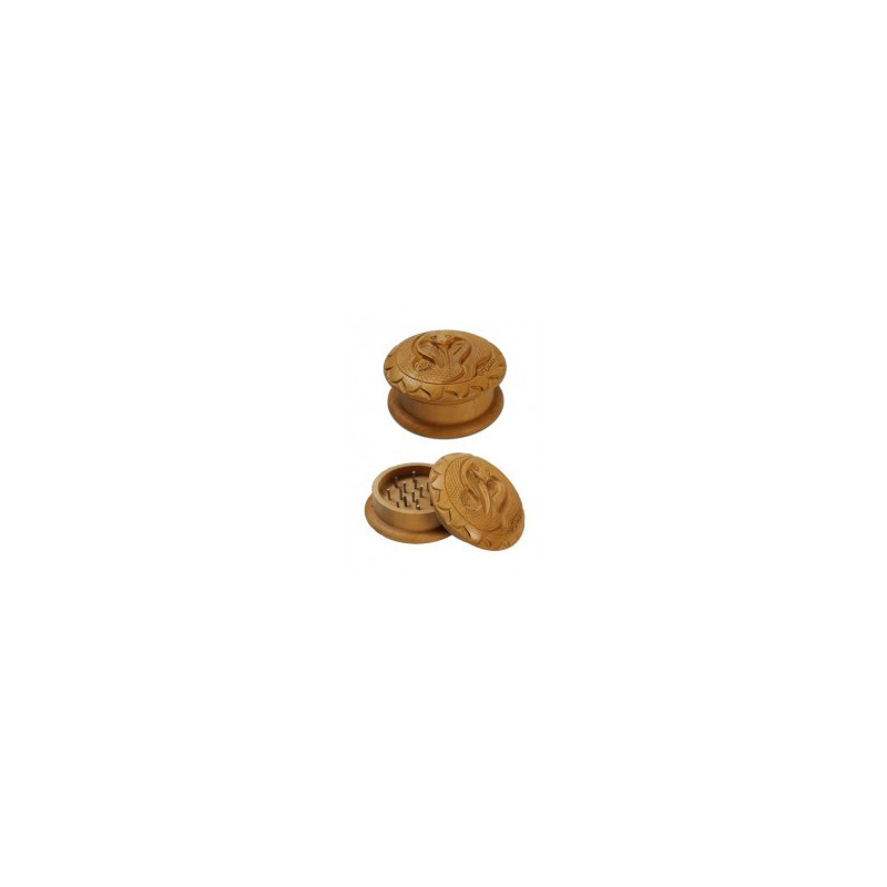 Grinder bois motif serpent