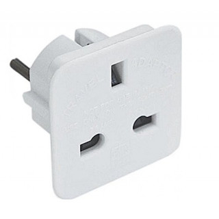 Adaptateur Secteur Prise Anglaise-Française - Noir