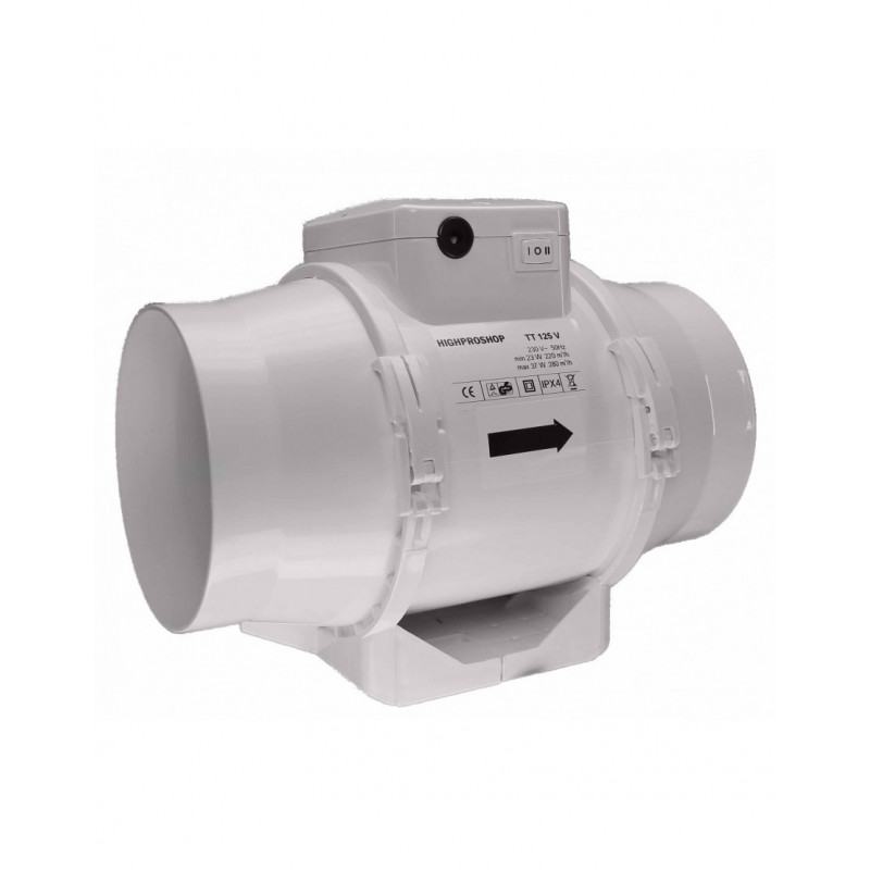 Extracteur TTV - Ø125mm - 220 ou 280m3/H Extracteur TTV - Ø125mm - 220 ou 280m3/H