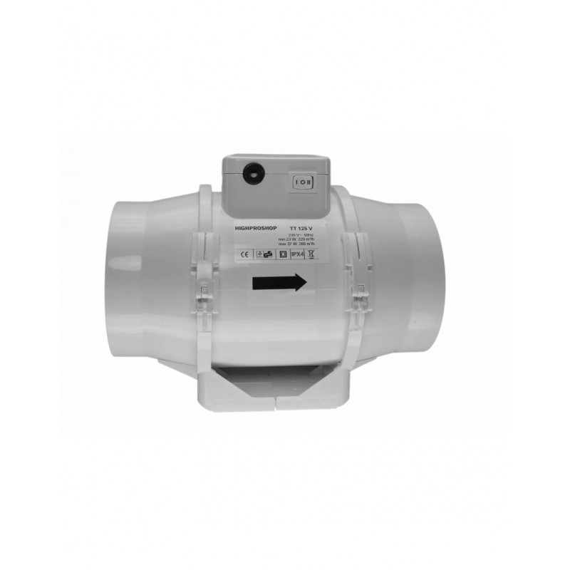 Extracteur TTV - Ø125mm - 220 ou 280m3/H Extracteur TTV - Ø125mm - 220 ou 280m3/H