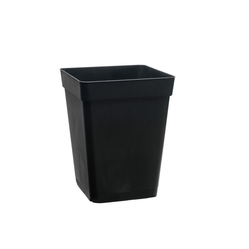 Pot carré noir 1 litre - 11 x 11 x 12 cm Pot carré noir 1 litre - 11 x 11 x 12 cm