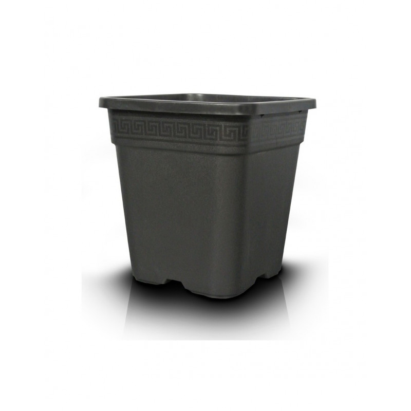 Pot carré noir 14 litres - 28,5 x 28,5 x 29 cm Pot carré noir 14 litres - 28,5 x 28,5 x 29 cm