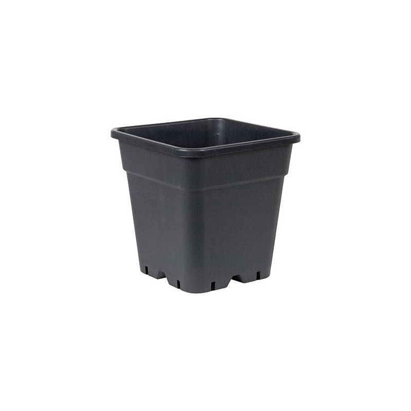 Pot carré noir 14 litres - 28,5 x 28,5 x 29 cm Pot carré noir 14 litres - 28,5 x 28,5 x 29 cm